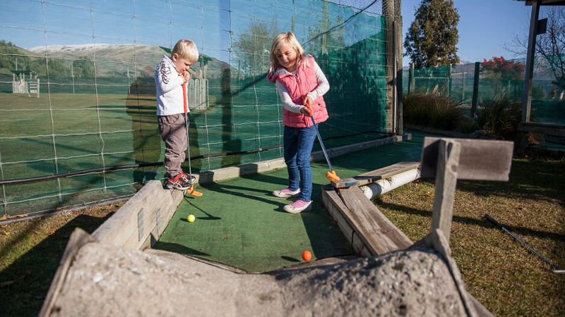 Drain that dream putt as your friends and family gaze on in disbelief!  